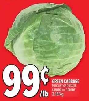 Metro Green cabbage offer