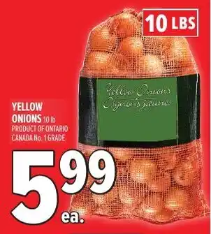 Metro Yellow onions offer