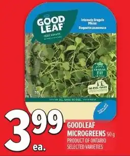 Metro Goodleaf microgreens offer