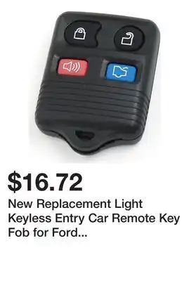 Newegg New Replacement Light Keyless Entry Car Remote Key Fob for Ford CWTWB1U345 offer