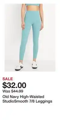 Old Navy Old Navy High-Waisted StudioSmooth 7/8 Leggings offer