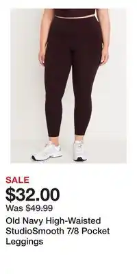 Old Navy Old Navy High-Waisted StudioSmooth 7/8 Pocket Leggings offer