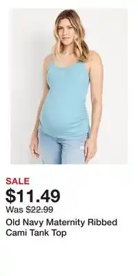 Old Navy Old Navy Maternity Ribbed Cami Tank Top offer