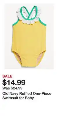 Old Navy Old Navy Ruffled One-Piece Swimsuit for Baby offer