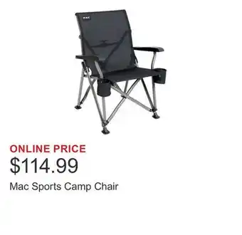 Costco Mac Sports Camp Chair offer