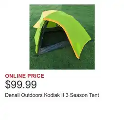 Costco Denali Outdoors Kodiak II 3 Season Tent offer