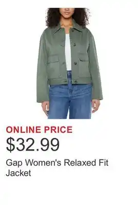 Costco Gap Women's Relaxed Fit Jacket offer