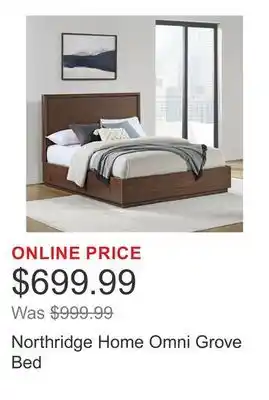 Costco Northridge Home Omni Grove Bed offer