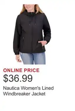 Costco Nautica Women's Lined Windbreaker Jacket offer