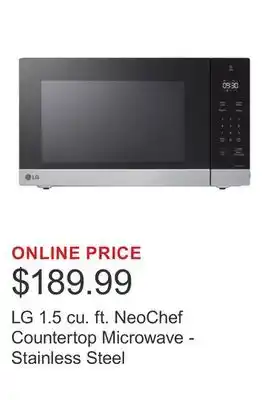 Costco LG 1.5 cu. ft. NeoChef Countertop Microwave - Stainless Steel offer