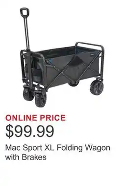 Costco Mac Sport XL Folding Wagon with Brakes offer