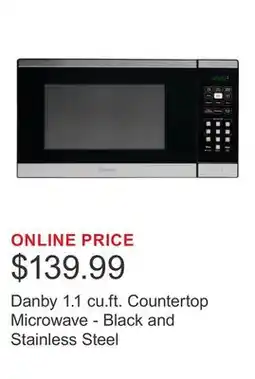 Costco Danby 1.1 cu.ft. Countertop Microwave - Black and Stainless Steel offer