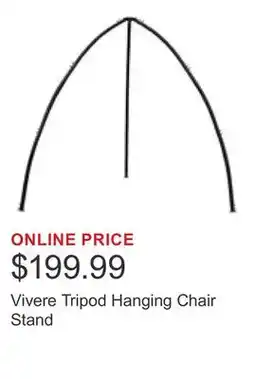 Costco Vivere Tripod Hanging Chair Stand offer