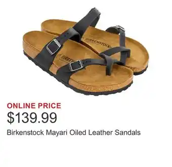 Costco Birkenstock Mayari Oiled Leather Sandals offer