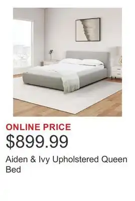 Costco Aiden & Ivy Upholstered Queen Bed offer