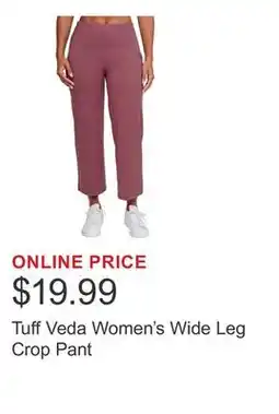 Costco Tuff Veda Women's Wide Leg Crop Pant offer