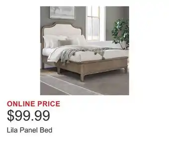 Costco Lila Panel Bed offer