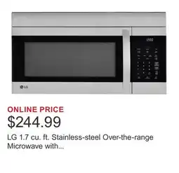 Costco LG 1.7 cu. ft. Stainless-steel Over-the-range Microwave with EasyClean Interior offer