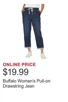 Costco Buffalo Women's Pull-on Drawstring Jean offer