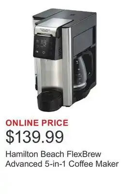 Costco Hamilton Beach FlexBrew Advanced 5-in-1 Coffee Maker offer