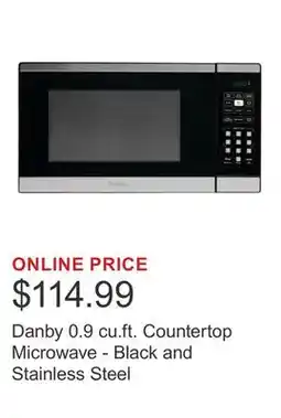 Costco Danby 0.9 cu.ft. Countertop Microwave - Black and Stainless Steel offer