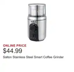 Costco Salton Stainless Steel Smart Coffee Grinder offer