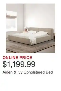 Costco Aiden & Ivy Upholstered Bed offer