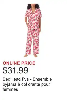 Costco BedHead PJs - Ensemble pyjama à col cranté pour femmes offer