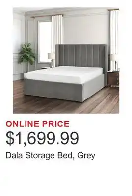 Costco Dala Storage Bed, Grey offer