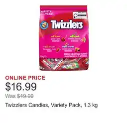 Costco Twizzlers Candies, Variety Pack, 1.3 kg offer