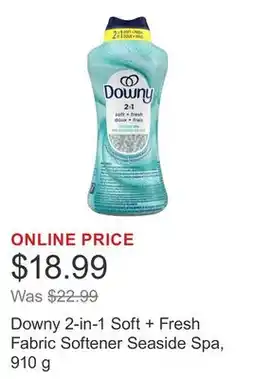 Costco Downy 2-in-1 Soft + Fresh Fabric Softener Seaside Spa, 910 g offer