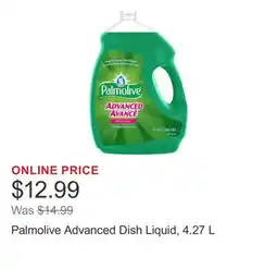 Costco Palmolive Advanced Dish Liquid, 4.27 L offer