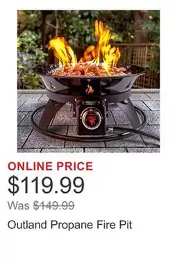 Costco Outland Propane Fire Pit offer