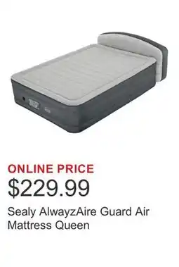 Costco Sealy AlwayzAire Guard Air Mattress Queen offer