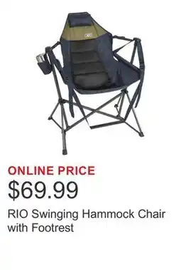 Costco RIO Swinging Hammock Chair with Footrest offer