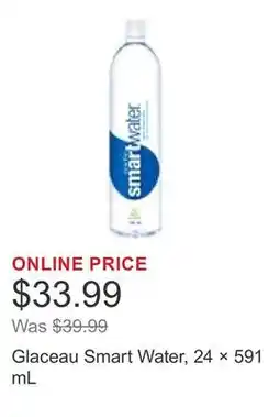 Costco Glaceau Smart Water, 24 × 591 mL offer