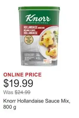 Costco Knorr Hollandaise Sauce Mix, 800 g offer