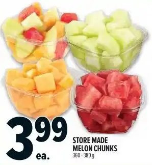 Metro Store made melon chunks offer