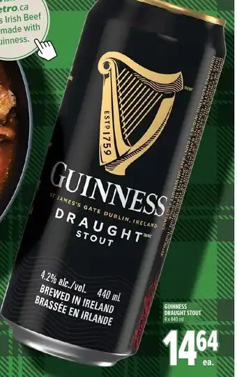 Metro Guinness draught stout offer