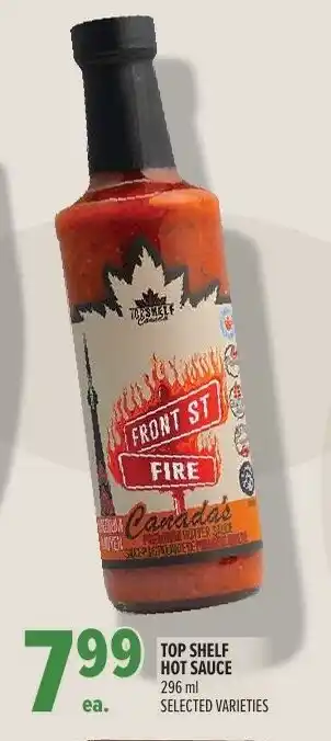 Metro Top shelf hot sauce offer