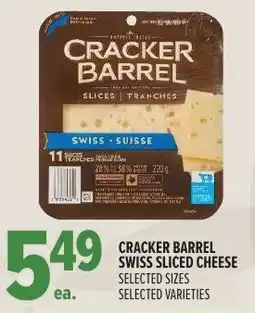 Metro Cracker barrel swiss sliced cheese offer