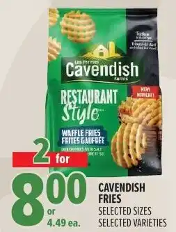 Metro Cavendish fries offer