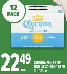 Metro Corona sunbrew non-alcoholic beer offer