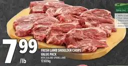 Metro Fresh lamb shoulder chops value pack offer