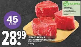 Metro Life smart naturalia grass fed beef tenderloin steak offer