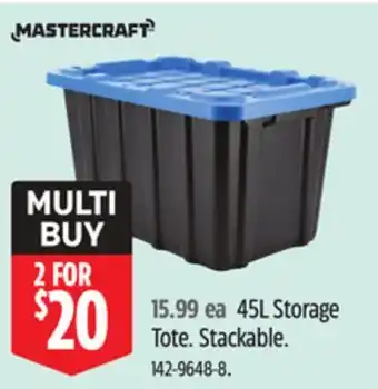 Canadian Tire Mastercraft Storage Tote offer