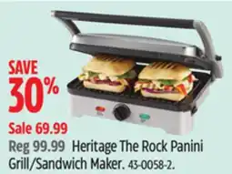 Canadian Tire Heritage The Rock Panini Grill/Sandwich Maker offer