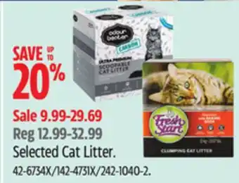 Canadian Tire Fresh Start Selected Cat Litter offer