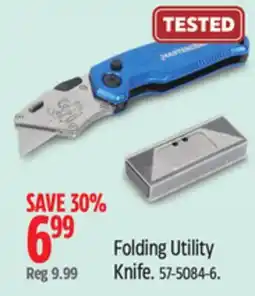 Canadian Tire Mastercraft Folding Utility Knife offer