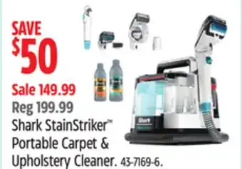 Canadian Tire Shark StainStriker Portable Carpet & Upholstery Cleaner offer